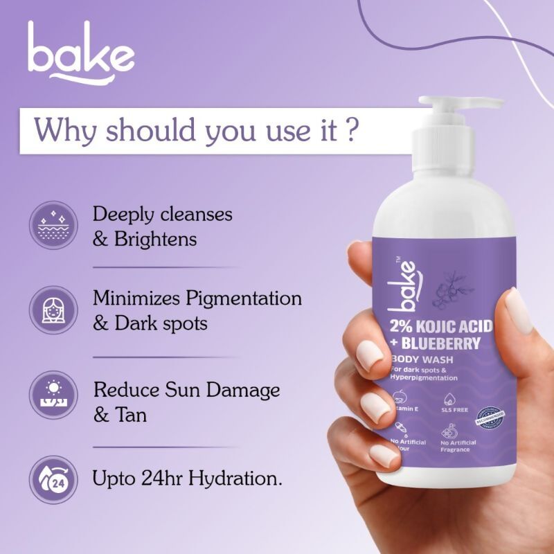 Bake 2% Kojic Acid Body Wash | Swadesiicart