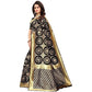 Vamika Banarasi Jaquard Black Weaving Saree (Banarasi 26) | Swadesiicart