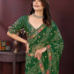 Ai Fashion Green Georgette Digital Print Party Wear Saree