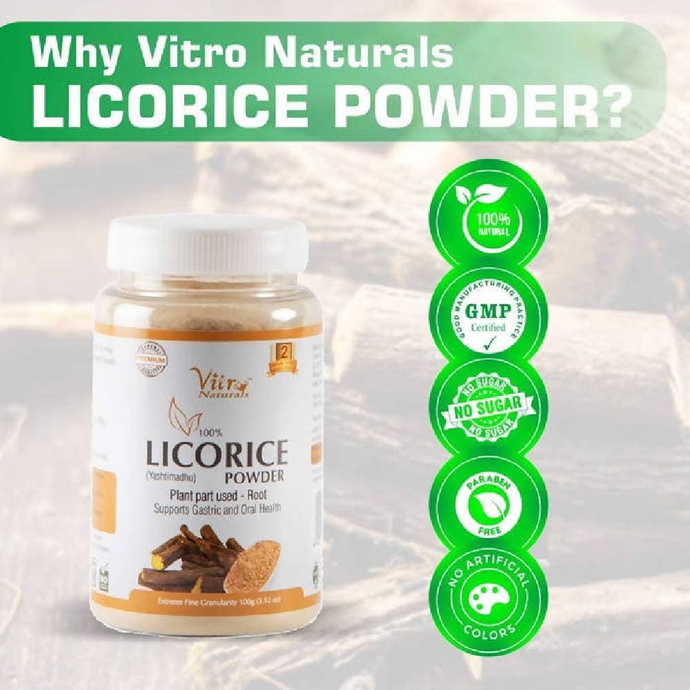 Vitro Naturals Licorice Powder | Swadesiicart