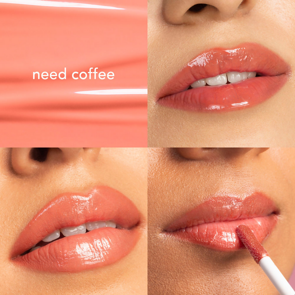 Kay Beauty FullFill Tinted Lip Plumping Gloss - Need Coffee | Swadesiicart