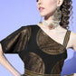 Ahalyaa Women Black Colour Crepe Printed Top Palazzo Set | Swadesiicart