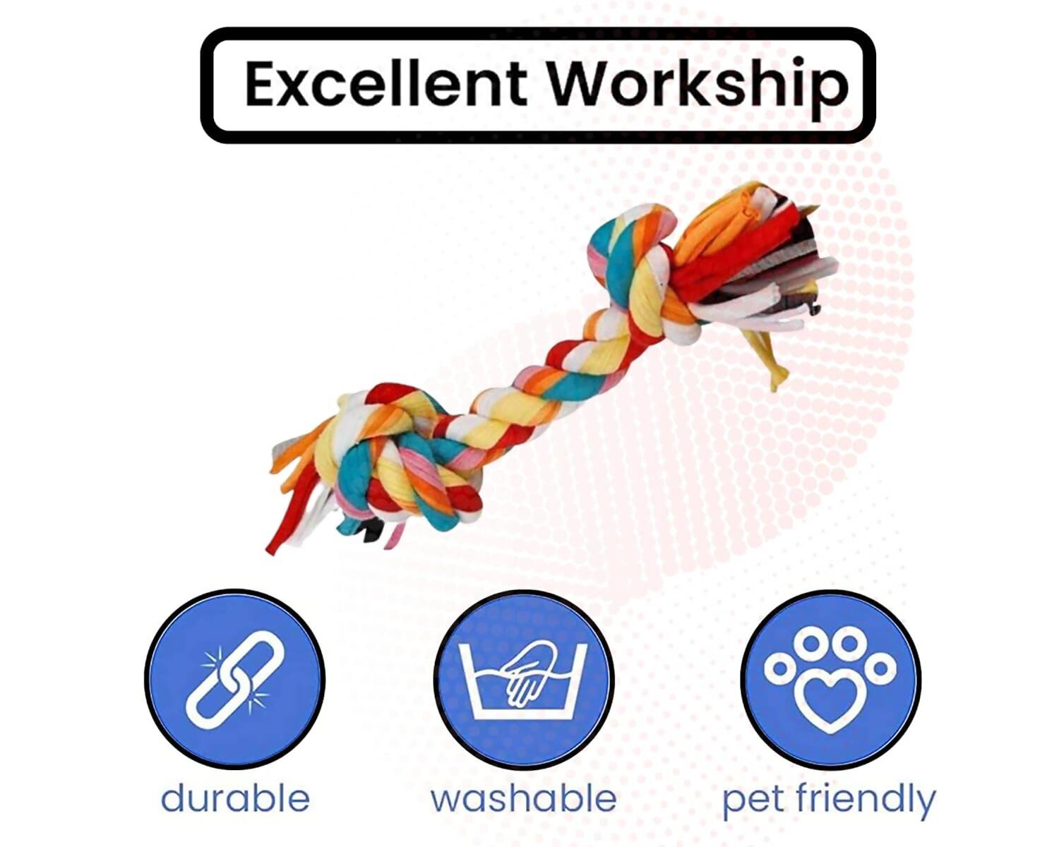 Foodie Puppies Cotton Dog Rope Toy - Swadesiicart