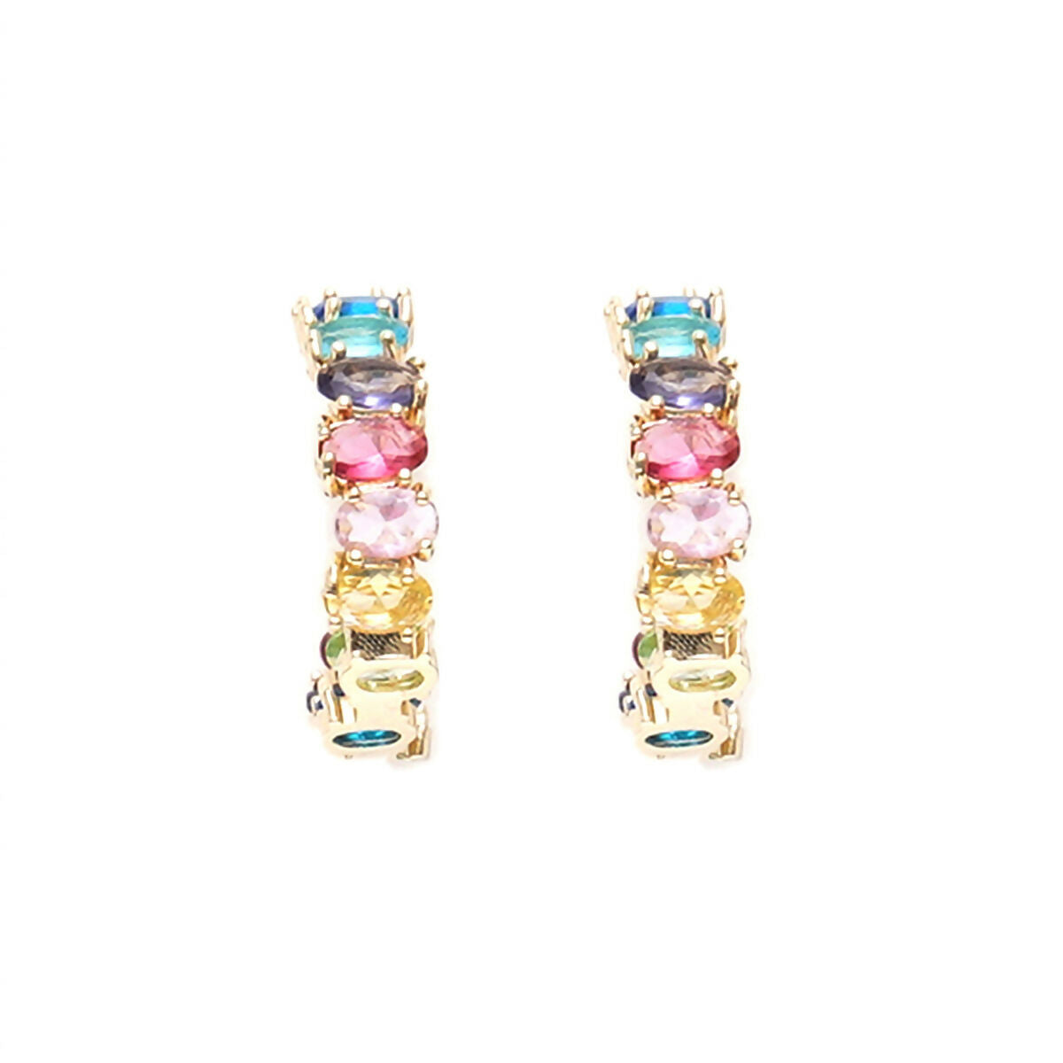 Multi Loops Gold Plated- Ruby Raang | Swadesiicart