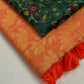Saffron Jute Silk Woven Design Saree with Unstitched Blouse - Hiral Fashion | Swadesiicart