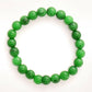 Green Jade Elastic Bracelet - Ruby Raang | Swadesiicart