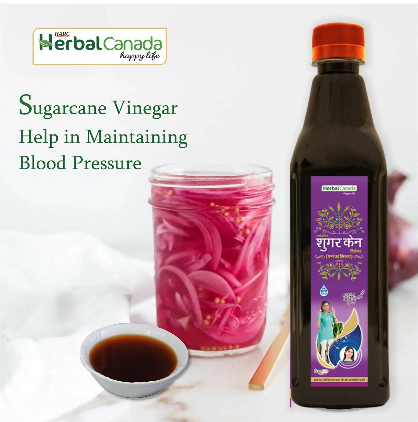 Herbal Canada Sugar Cane Vinegar - Swadesiicart