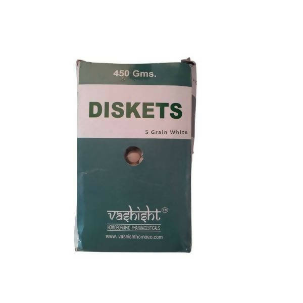 Vashisht Homeopathy Diskets - 5 Grain White | Swadesiicart