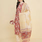 Designer Stylish red Cotton Stitched Suit With Dupatta - Tanisha | Swadesiicart