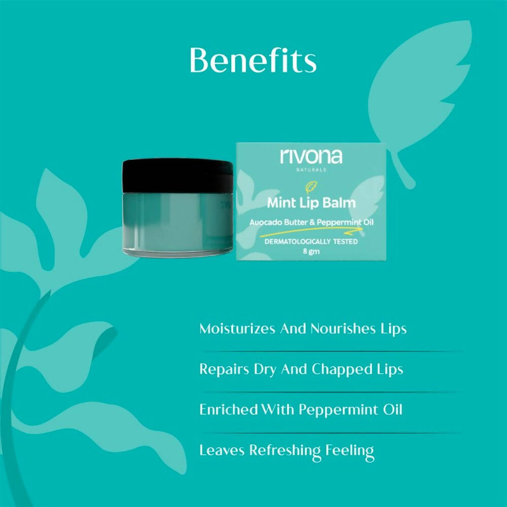 Rivona Naturals Mint Lip Balm - Swadesiicart