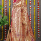 Jyoti Fashion Women's Maroon Paithani Silk Zari Woven Saree with Blouse | Swadesiicart