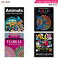 Jolly Kids Adult Colouring Books Set of 4|Adults Colouring Book: Stress Relieving Designs Floral, Animals, Birds & Motivational Quotes Colouring Books - Swadesiicart
