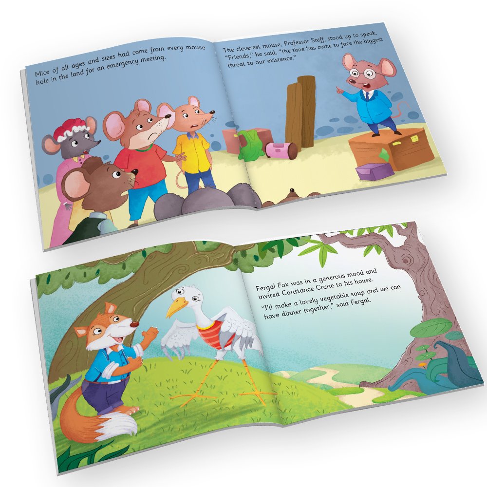 Jolly Kids Aesop's Fables Stories Books Set of 12 for Kids Ages 3-6 Years| Bedtime Moral Stories - Swadesiicart