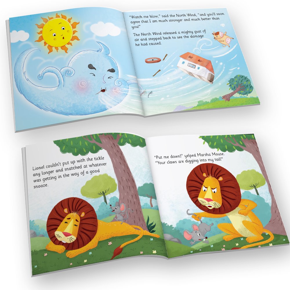 Jolly Kids Aesop's Fables Stories Books Set of 12 for Kids Ages 3-6 Years| Bedtime Moral Stories - Swadesiicart