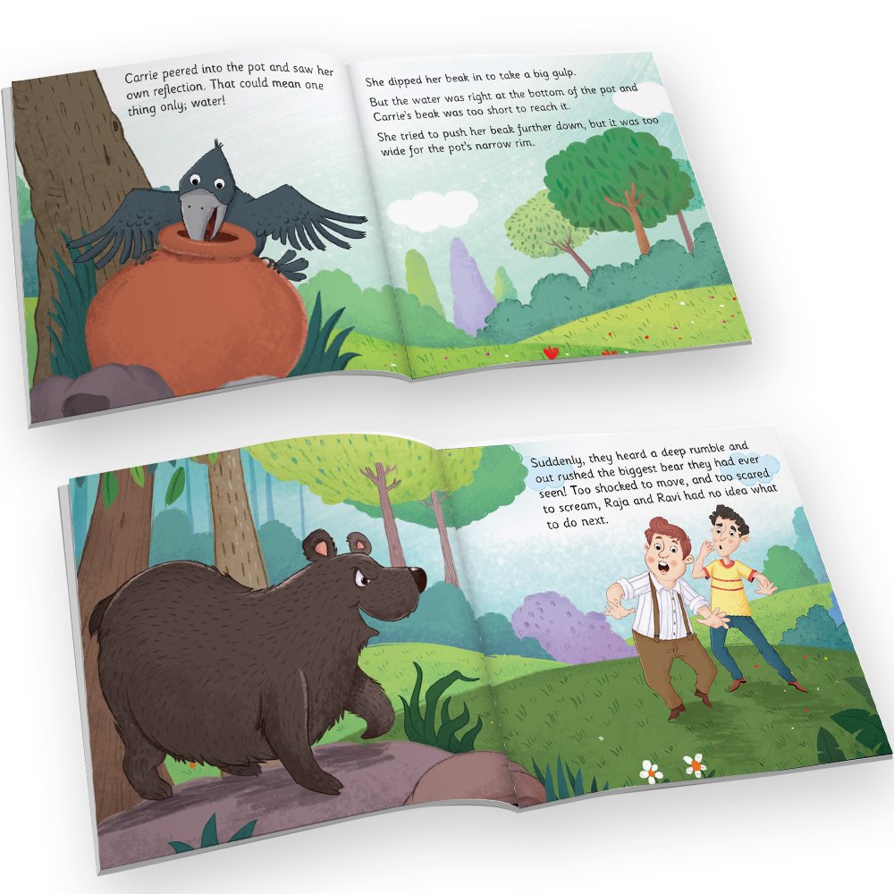 Jolly Kids Aesop's Fables Stories Books Set of 12 for Kids Ages 3-6 Years| Bedtime Moral Stories - Swadesiicart
