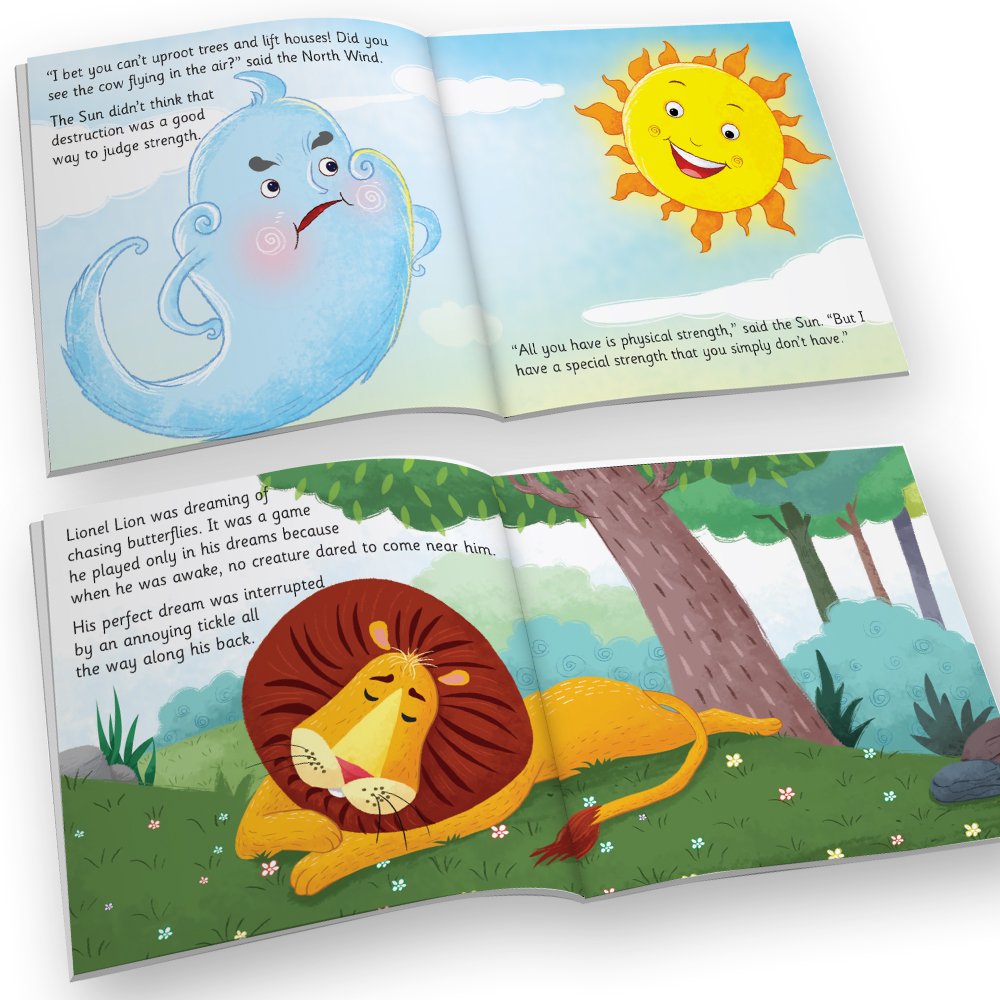 Jolly Kids Aesop's Fables Stories Books Set of 12 for Kids Ages 3-6 Years| Bedtime Moral Stories - Swadesiicart