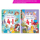 Jolly Kids Beautifully Illustrated Fairy Tales 4 in 1 Books A Set of 2| Ultimate Collection of Bedtime Megical Stories For Children Ages 3-8 Years - Swadesiicart