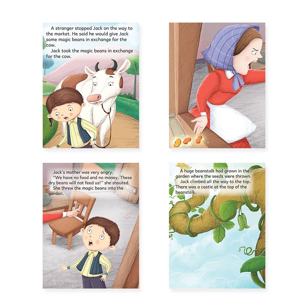 Jolly Kids Beautifully Illustrated Fairy Tales Books A Set of 4 For Kids Ages 3-8 Years| Classic Storytelling Gift Book - Swadesiicart