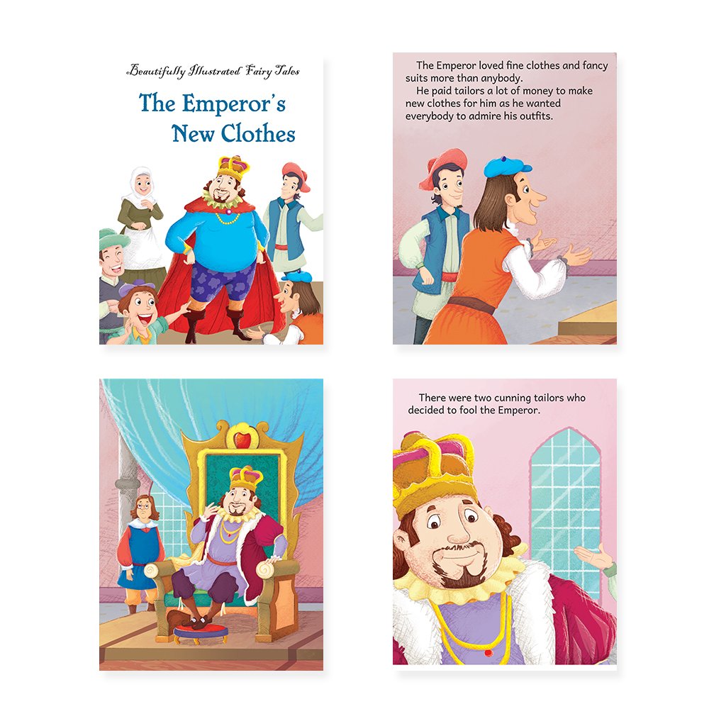 Jolly Kids Beautifully Illustrated Fairy Tales Books A Set of 4 For Kids Ages 3-8 Years| Classic Storytelling Gift Book - Swadesiicart