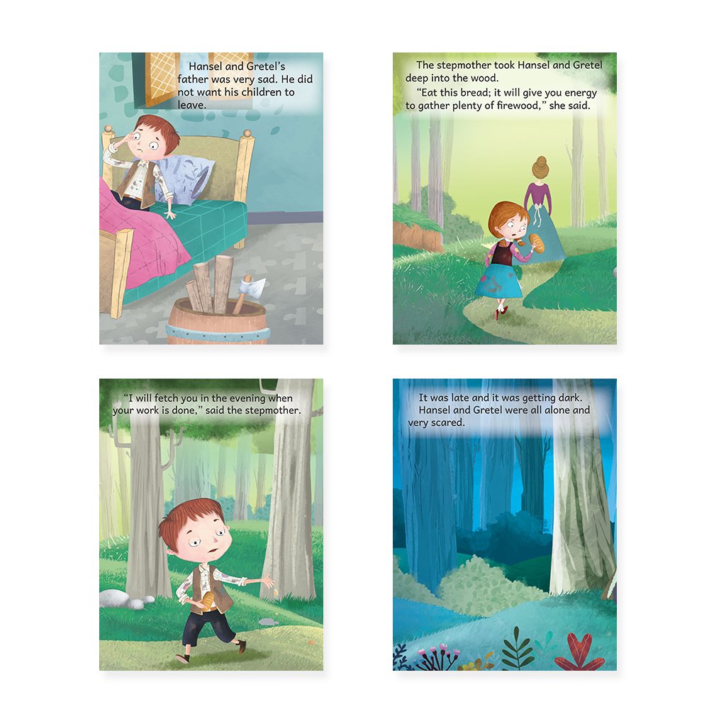 Jolly Kids Beautifully Illustrated Fairy Tales Books D Set of 4 Combo Storytelling Books For Kids Ages 3-8 Years - Swadesiicart