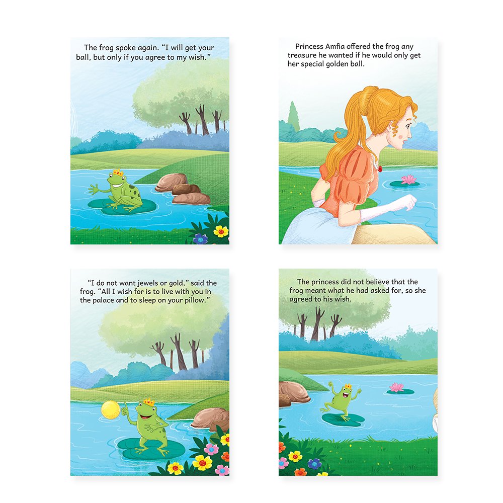 Jolly Kids Beautifully Illustrated Fairy Tales Books D Set of 4 Combo Storytelling Books For Kids Ages 3-8 Years - Swadesiicart