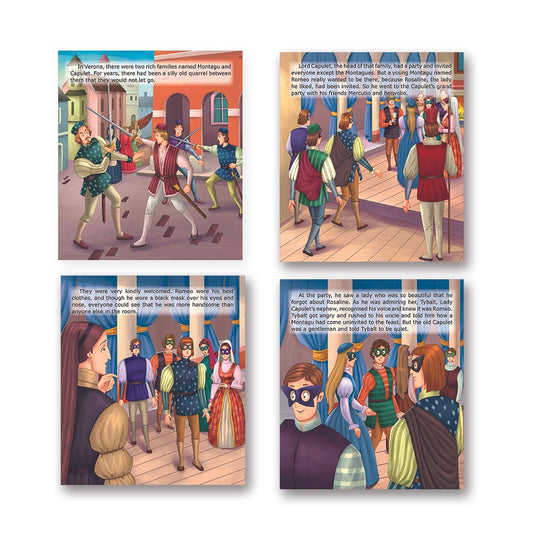 Shakespeare for Young Minds: Jolly Kids' Illustrated Stories C Combo Set of 4 Ages 6-12 Years - Swadesiicart