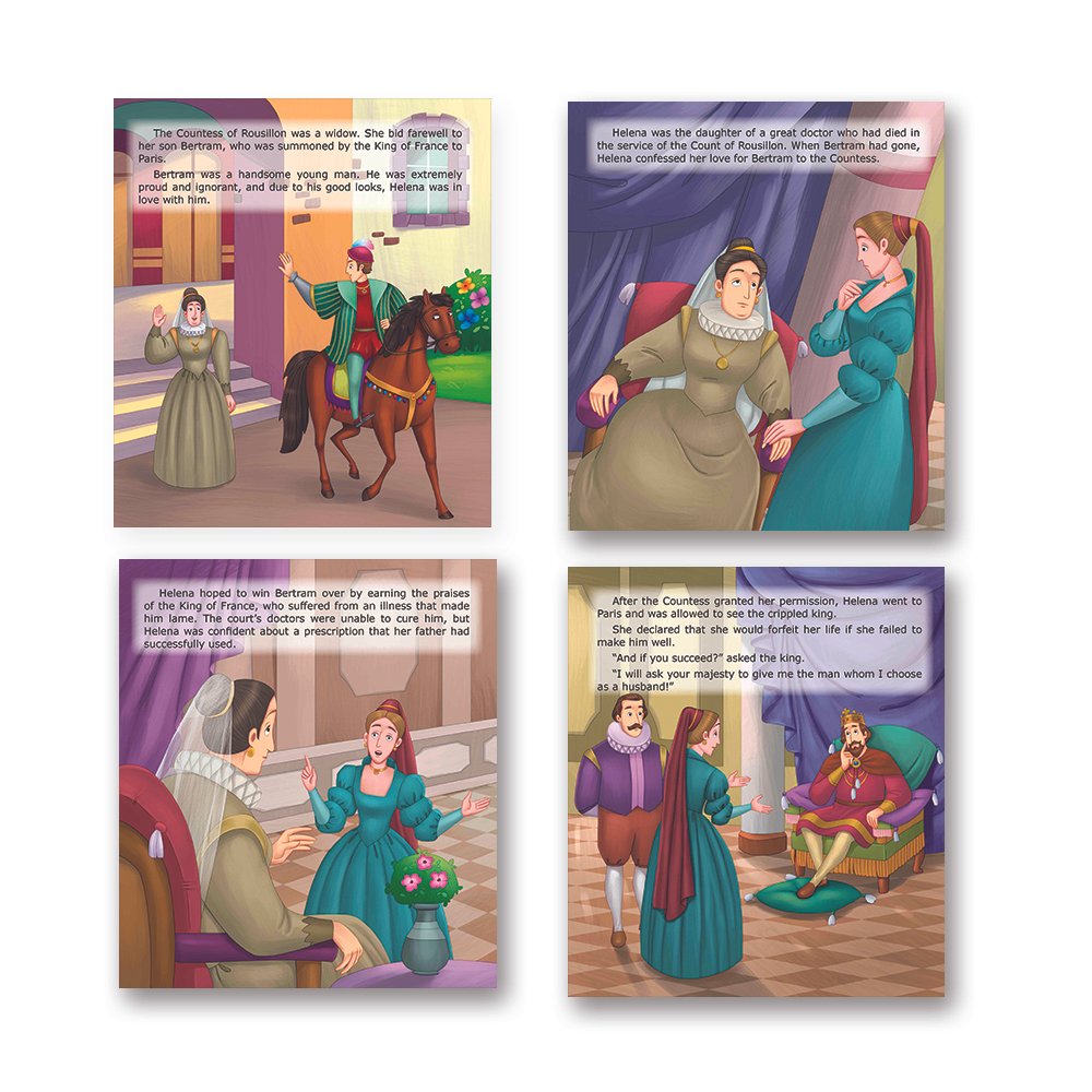 Shakespeare for Young Minds: Jolly Kids' Illustrated Stories D Combo Set of 6 Ages 6-12 Years - Swadesiicart