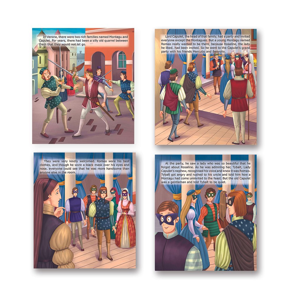 Shakespeare for Young Minds: Jolly Kids' Illustrated Stories D Combo Set of 6 Ages 6-12 Years - Swadesiicart