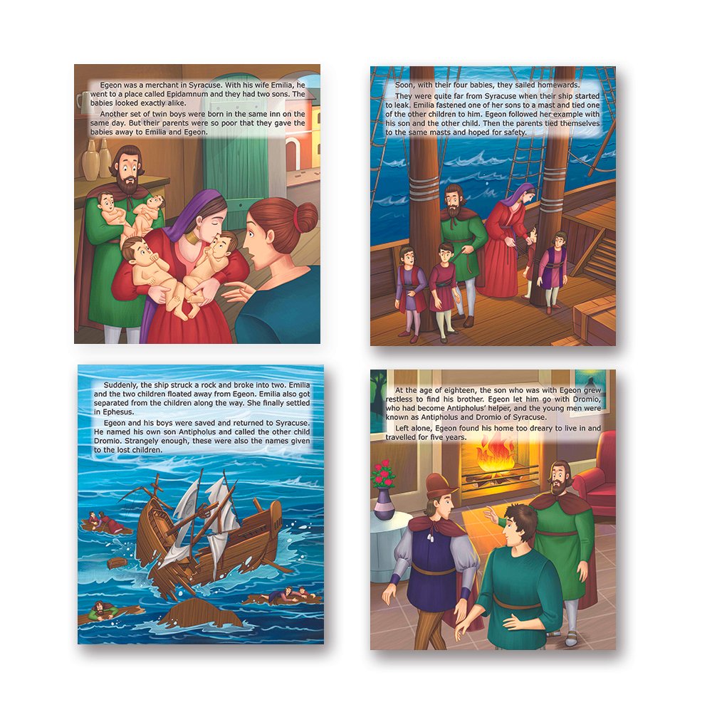 Shakespeare for Young Minds: Jolly Kids' Illustrated Stories E Combo Set of 6 Ages 6-12 Years - Swadesiicart