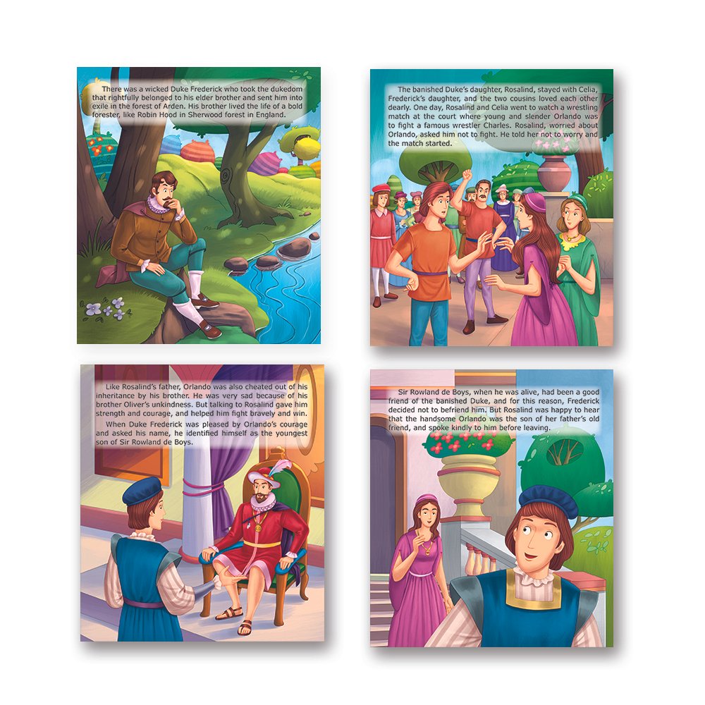 Shakespeare for Young Minds: Jolly Kids' Illustrated Stories Combo Set of 12 Ages 6-12 Years| Family Bonding through Classics Educational Literature - Swadesiicart