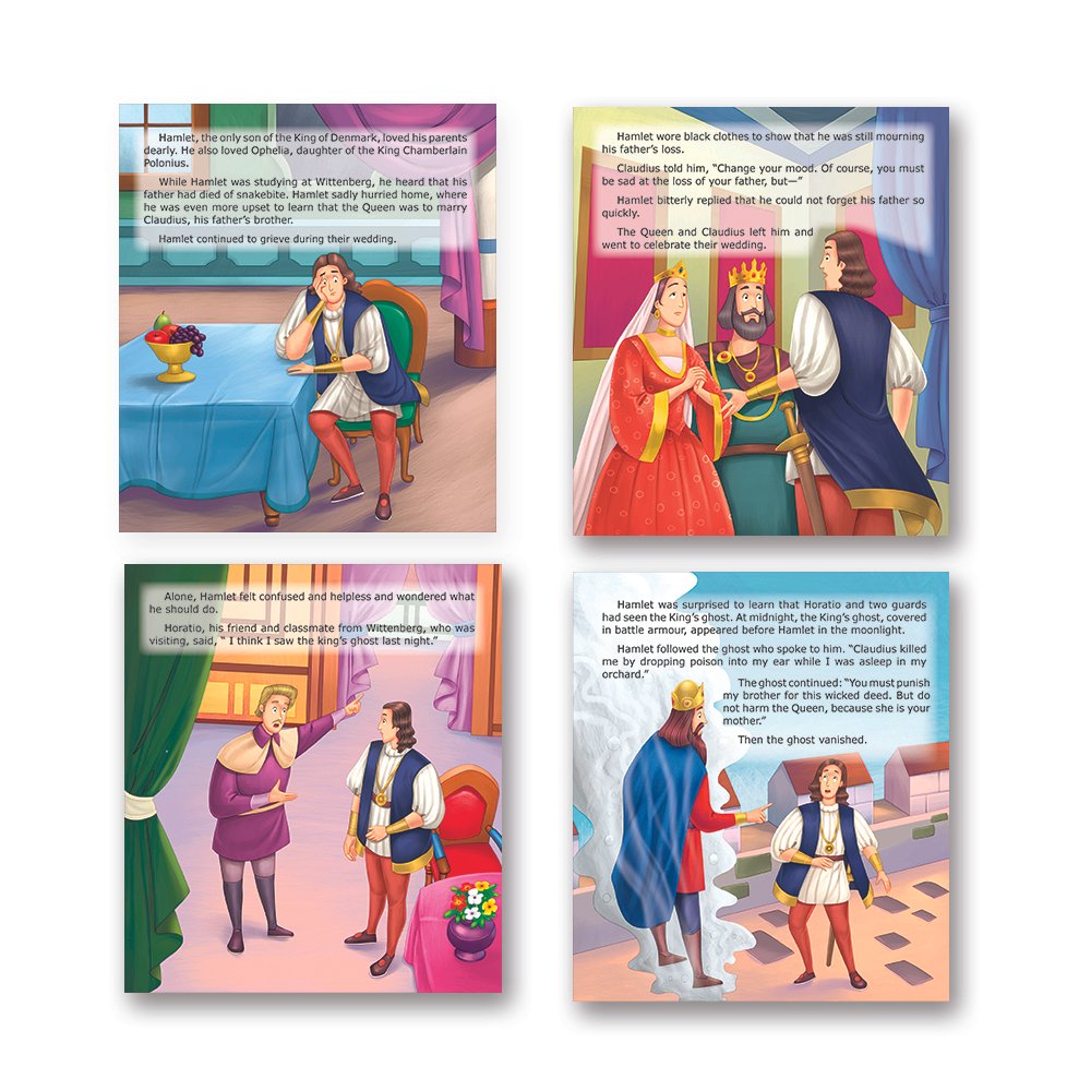 Shakespeare for Young Minds: Jolly Kids' Illustrated Stories Combo Set of 12 Ages 6-12 Years| Family Bonding through Classics Educational Literature - Swadesiicart