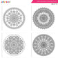 Jolly Kids Adults Mandala Colouring Books A Set of 2| Ideal For Stress Relieving, Relaxing & Meditation Books for Teenager - Swadesiicart