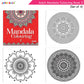 Jolly Kids Adults Mandala Colouring Books Set of 4| Ideal for Stree Relieving, Relaxing and Meditation Books for Teenagers - Swadesiicart