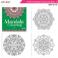 Jolly Kids Adults Mandala Colouring Books Set of 4| Ideal for Stree Relieving, Relaxing and Meditation Books for Teenagers - Swadesiicart