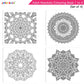 Jolly Kids Adults Mandala Colouring Books Set of 4| Ideal for Stree Relieving, Relaxing and Meditation Books for Teenagers - Swadesiicart