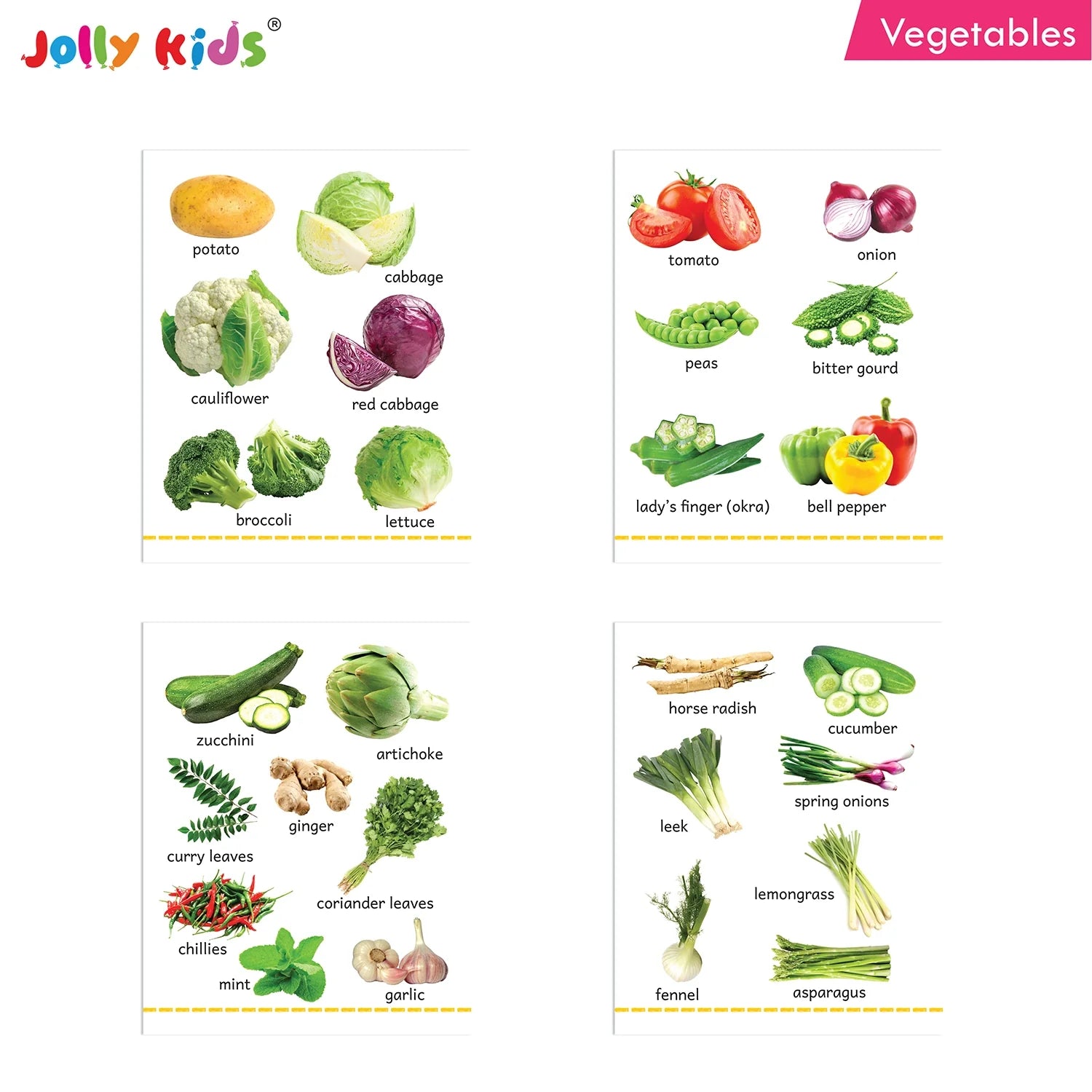 Jolly Kids My Big Board Books Set of 8 for Toddlers Ages 0-3 Years| Picture Learning Books - Swadesiicart