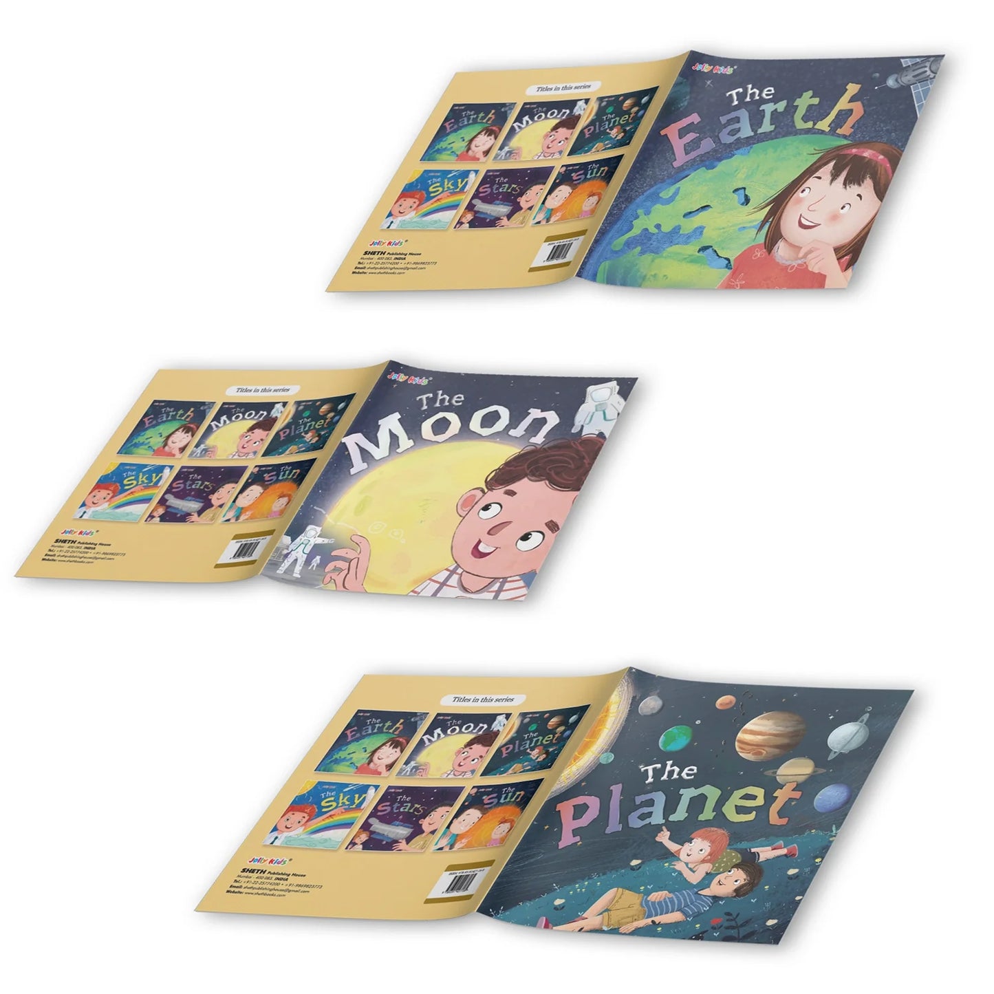 Jolly Kids The Solar System Books Set of 6| Part of: Knowledge Encyclopedia For Children Ages 4-10 Years - Swadesiicart