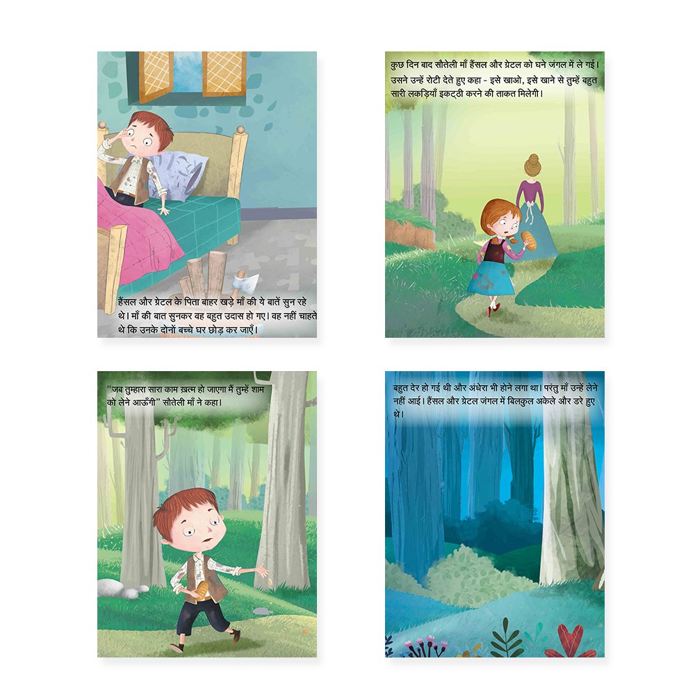 Jolly Kids Sundar Chitrit Pari Kathaye pustak C Set of 4 For Kids Ages 3-8 Years| Ultimate Collection of Magical Fairy Tales in Hindi - Swadesiicart