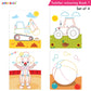 Jolly Kids Toddler Colouring Die-Cut Animals Shape Activity Books Set of 4 for Kids| Ages 1-6 Years - Swadesiicart