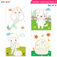 Jolly Kids Toddler Colouring Die-Cut Animals Shape Activity Books Set of 4 for Kids| Ages 1-6 Years - Swadesiicart