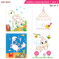 Jolly Kids Toddler Colouring Die-Cut Animals Shape Activity Books Set of 4 for Kids| Ages 1-6 Years - Swadesiicart