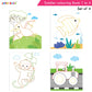 Jolly Kids Toddler Colouring Die-Cut Animals Shape Activity Books Set of 4 for Kids| Ages 1-6 Years - Swadesiicart