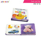 Jolly Kids Touch and Feel Picture Learning Sensory Development Padded Board Books Set of 6 for Infants, Toddlers Gift Ages 0-12 Months - Swadesiicart