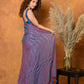 Very Much Indian Designer Mul Cotton Handloom Saree with Sequins - Purple | Swadesiicart