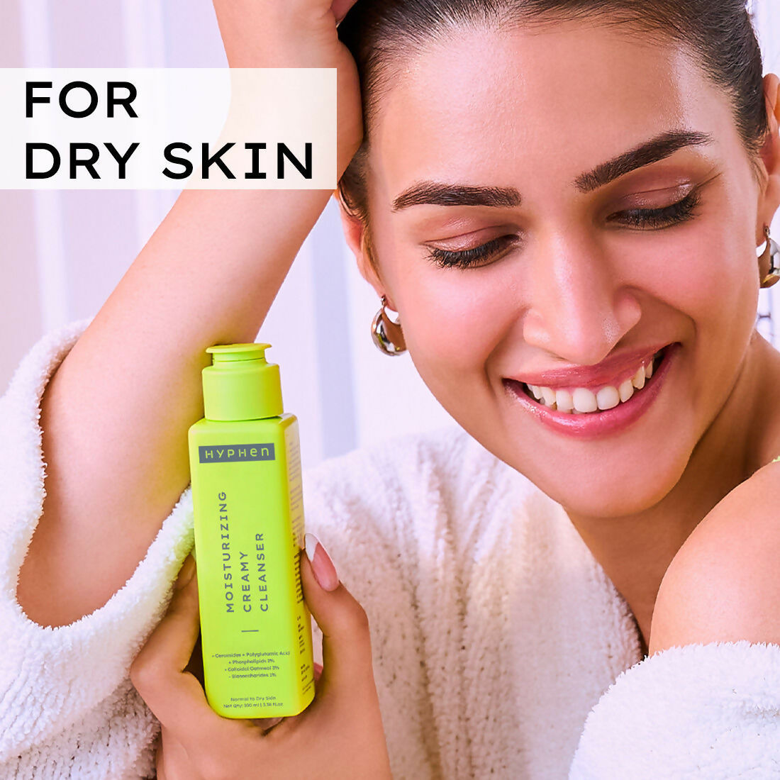 Hyphen By Kriti Sanon CSMS (Cleanser, Serum, Moisturizer, Sunscreen) Normal to Dry Skin Combo | Swadesiicart