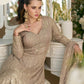 Anaita Beige Heavy Georgette Stitched Suit with Sequence & Diamond work