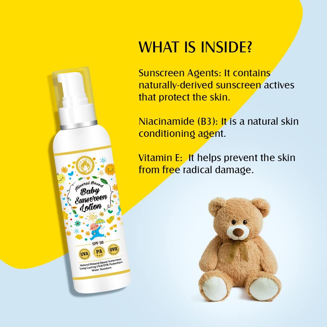 Mom & World Baby Sunscreen Lotion - Swadesiicart