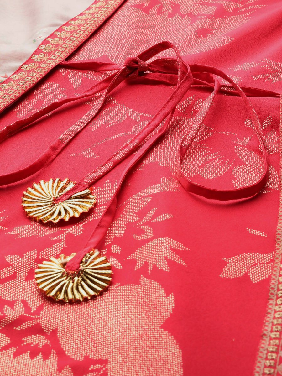 Ahalyaa Women's Traditional wear Ethnic Dress - Red | Swadesiicart