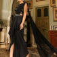 Janasya Black Georgette Sequined Saree and Blouse | Swadesiicart