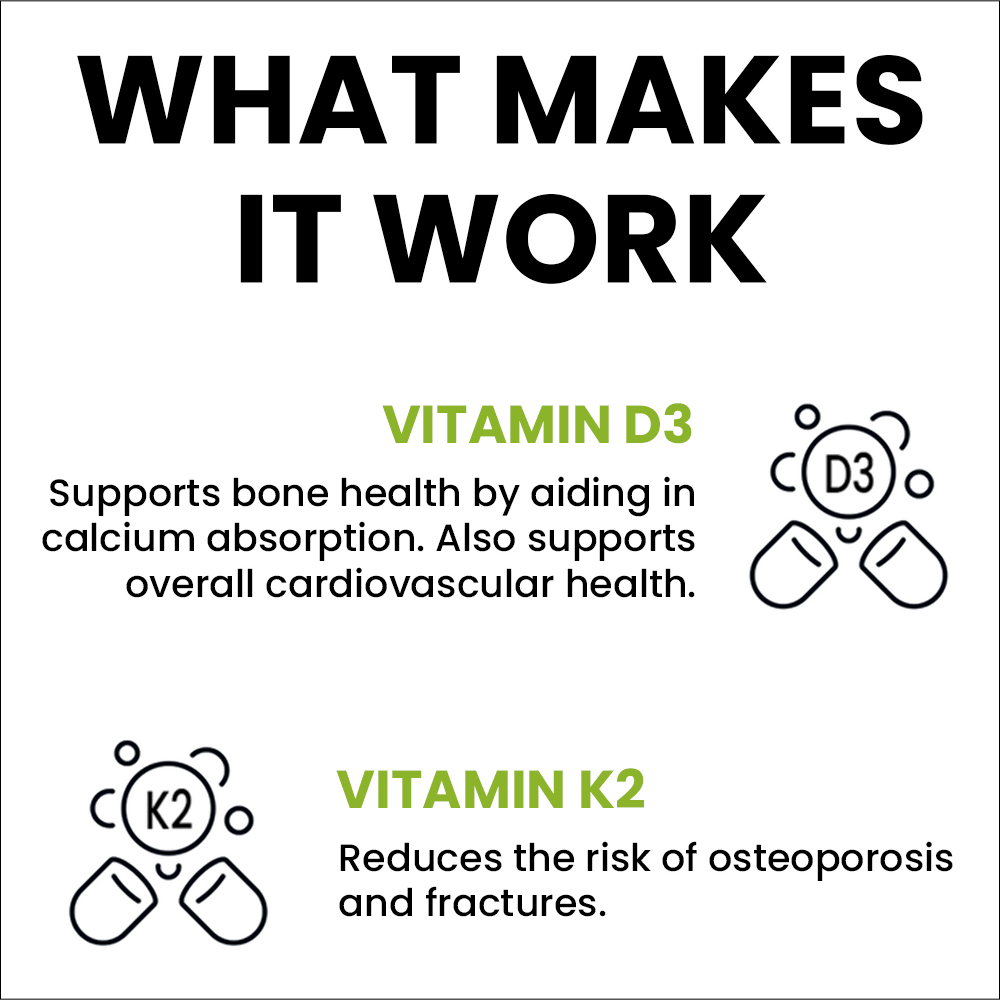 Sprowt Vitamin D3 + K2 Help in Strong Bones Tablets - Swadesiicart